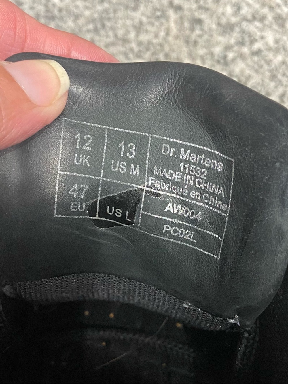 DR MARTENS Mens 11532 Kyle Black Oxford Leather Lace Up Shoes Work Shoe US 13 - Picture 9 of 17